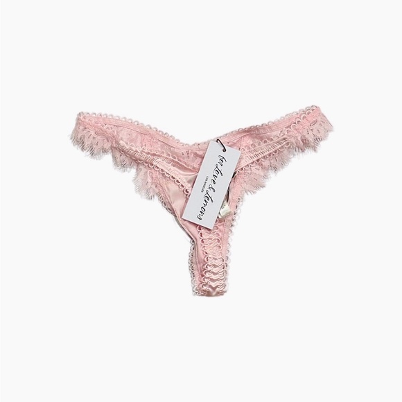 For Love and Lemons Pink Faye Thong Panty XXS NEW NWT - Picture 5 of 5